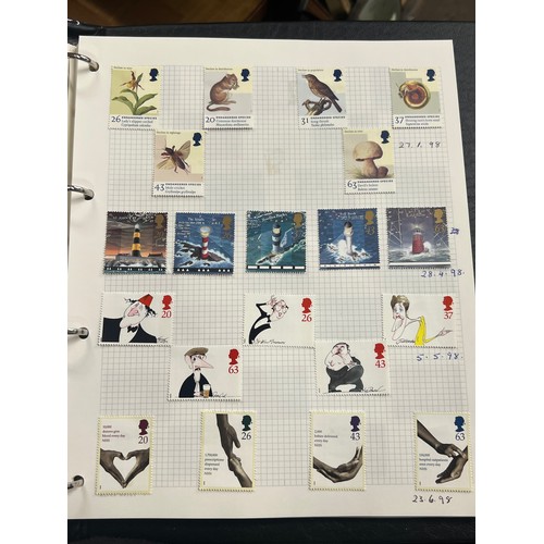 35A - Folder of mint GB stamps to include 1996 - 2006 (unchecked for completeness)