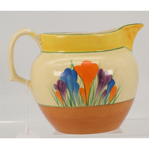 41 - Clarice Cliff Newport pottery Crocus pattern jug