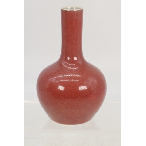 66 - Chinese red glaze vase