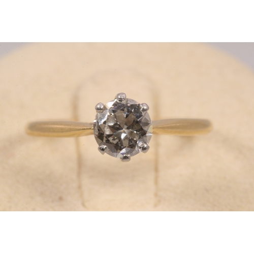 202 - An 18ct gold diamond solitaire ring (approx. 3/4 carat)