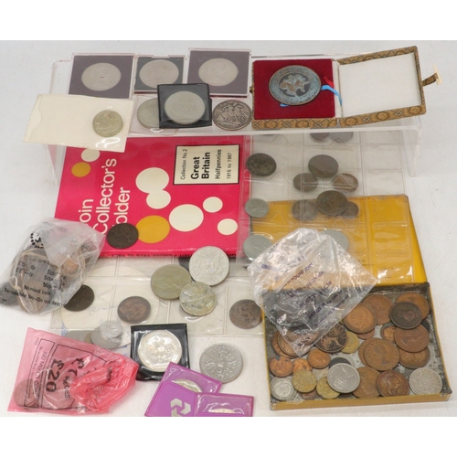 257 - Selection of coins Antique and Later including 1889 Crown together with 11 Polish 1000 mark notes ci... 