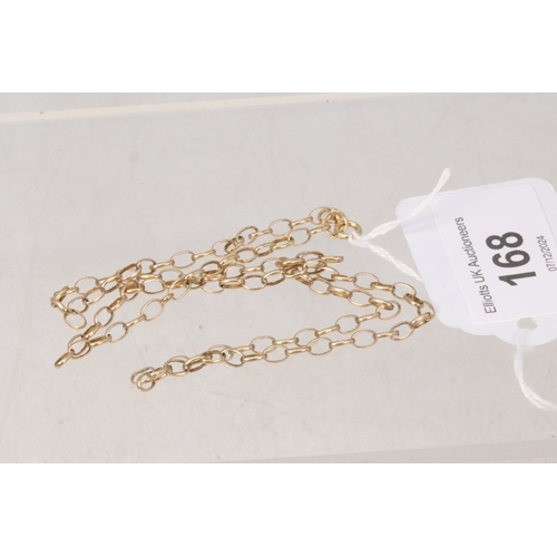 168 - A 9ct gold chain (approx. 4.7g)