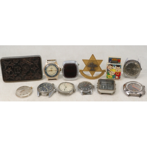 53 - A selection of assorted wristwatches to include Commodore, Securia, Timex, Trinidad & Tobago Regimen... 