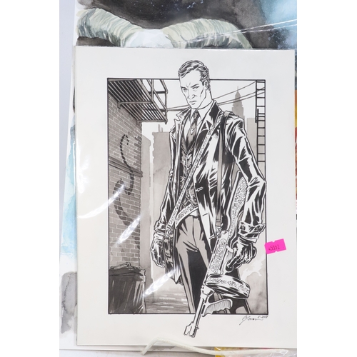 562 - A selection of comic interest artwork to include prints and originals McDaid, Fraser, Ryan Cody, J. ... 