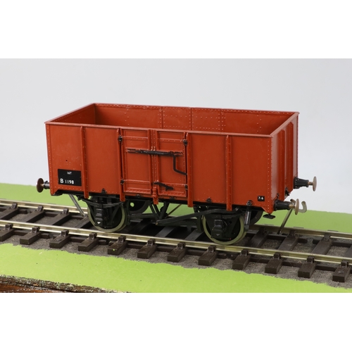 705 - Parkside  Dundas 0 Gauge 7mm wagon kit, PS32 BR (ex SNCF) 16 Ton Mineral Wagon   Built, Painted and ... 