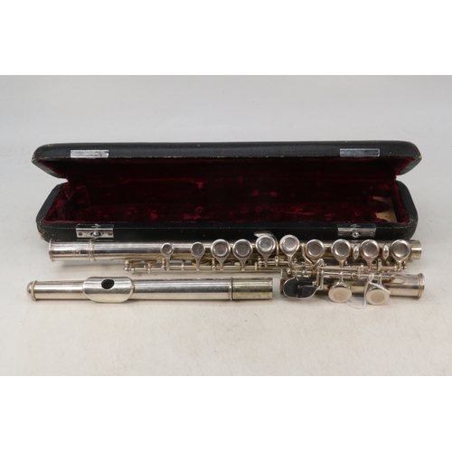 296 - Lewington of London flute, cased