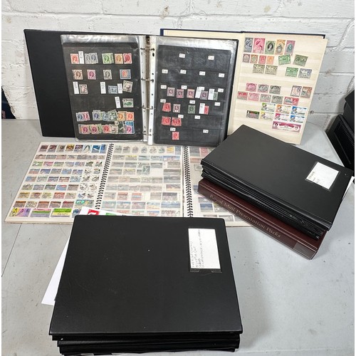 469 - A selection of stamp albums GB, Sweden, New Zealand, Guernsey etc