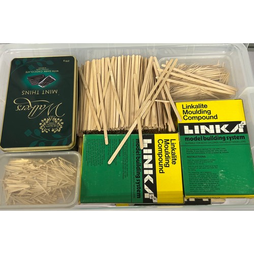 639 - Several boxes of war gaming accessories tools, scenery, cutting boards etc