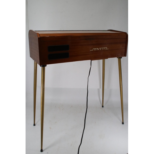 185 - Farfisa Sonette electric organ 1960's  67cm wide trade/spares/repairs