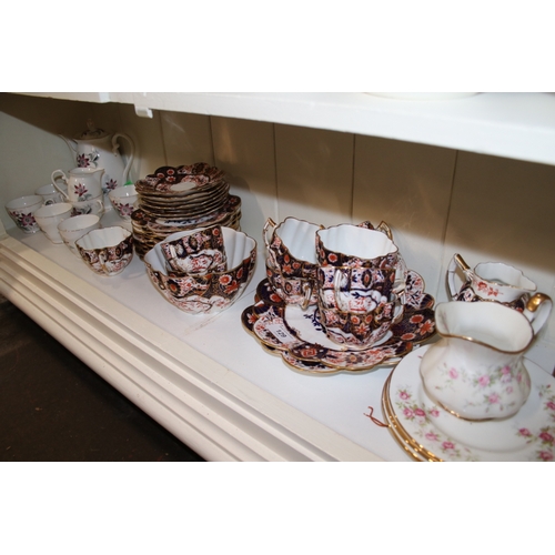 129 - Imari style tea ware together with Royal Grafton tea ware, Duchess tea ware etc