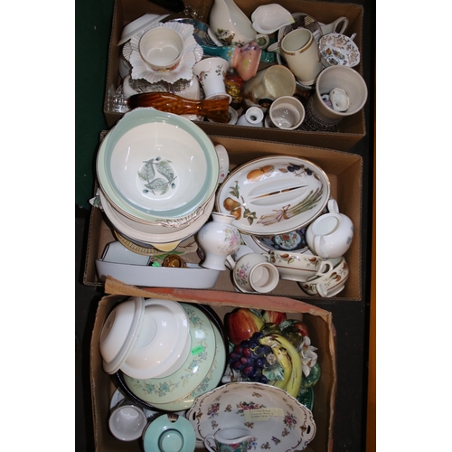 235 - Large quantity of assorted sundries, ceramics and glass ware.