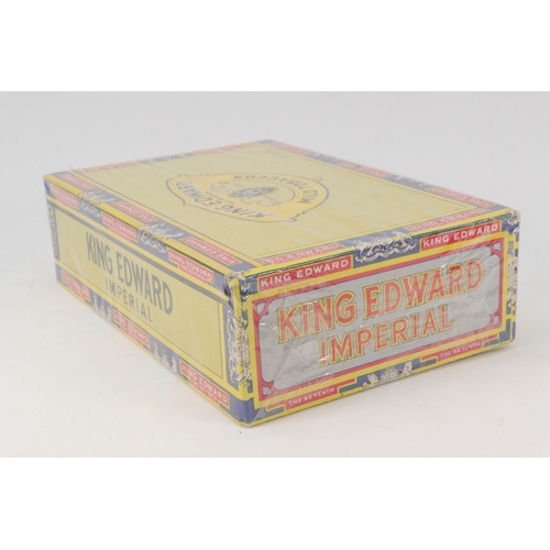 114 - Sealed box of King Edwards mild tobacco cigars - id over 18 etc