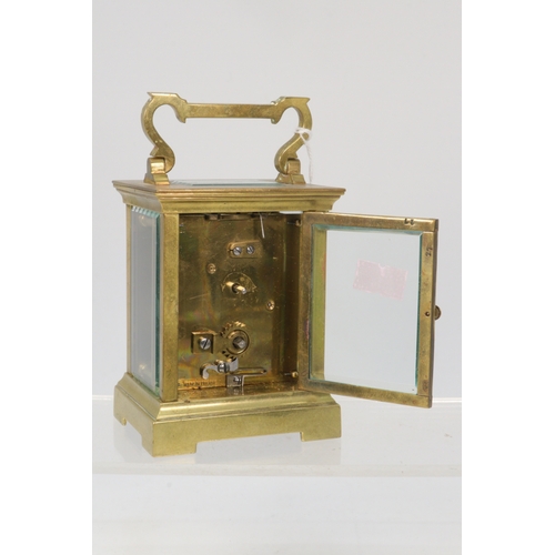 87 - Brass cased carriage clock