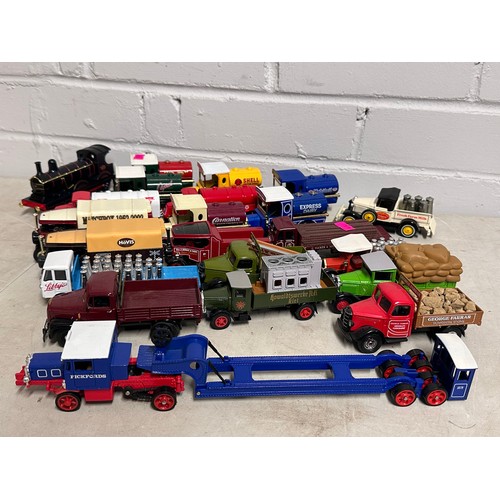 699 - A good quantity of matchbox models of yesteryears tanker trucks, lorries, pick fords removal truck w... 