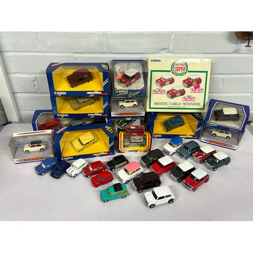 577 - Corgi 201 mini 1000 together with Corgi Monte Carlo winners set, special edition 93715, and a good q... 