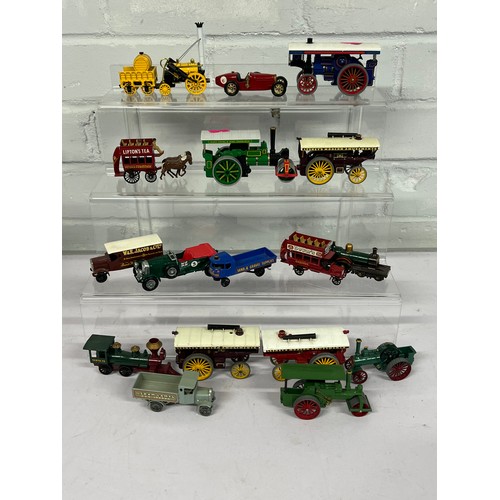 579 - Vintage and later matchbox including steam engines, Stephenson rocket etc