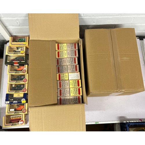 673 - Two boxes of assorted Lledo days gone models