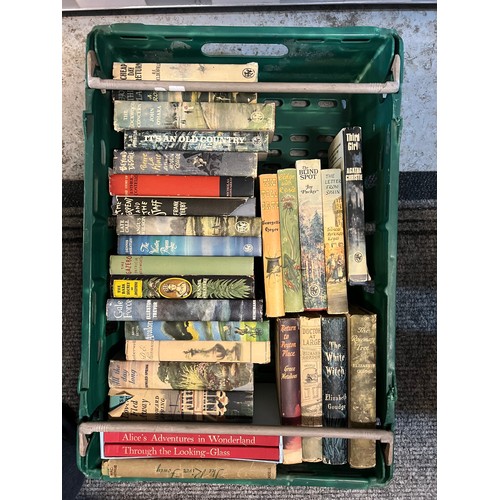 562 - A good quantity of vintage bookclub books including Agatha Christie