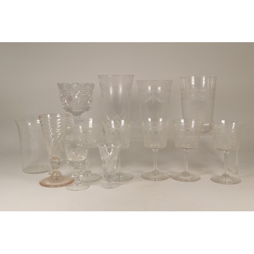 380 - A selection of Edwardian glassware etc