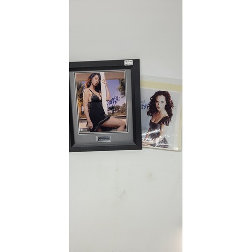 120A - Framed Jennifer Love Hewitt signed photograph with certificate together with another similar unframe... 