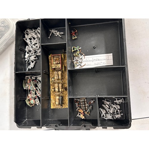 9 - A large quantity of war gaming diecast and plastic, to include painted and unpainted, including Bear... 