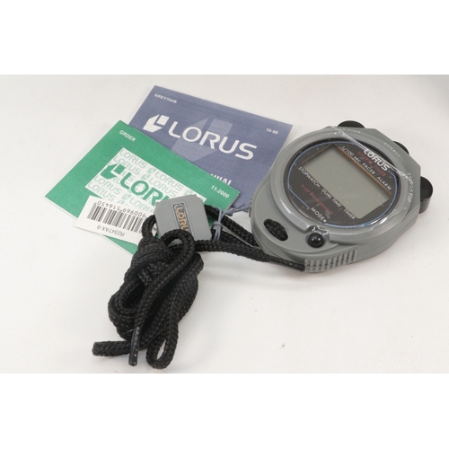 247 - A selection of boxed Lorus Stopwatches