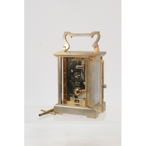 252 - A Thomas Braithwaite London, brass carriage clock