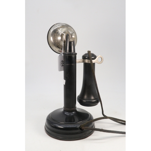 404 - Antique Kellogg candlestick telephone