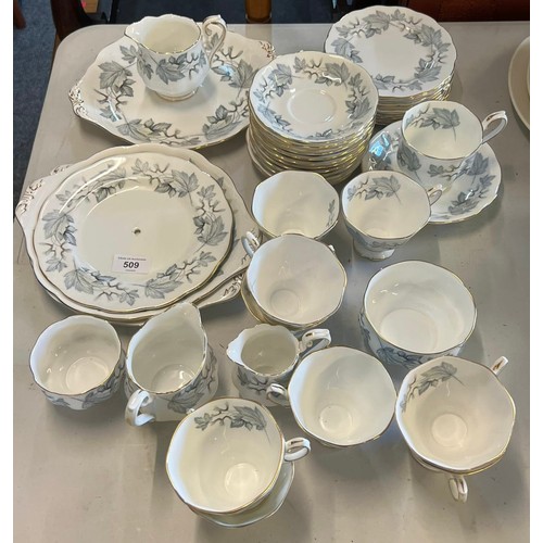 509 - Royal Albert silver maple tea ware