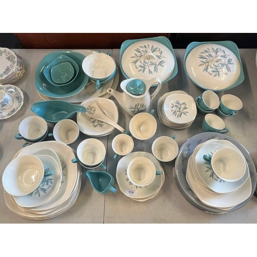 510 - Good selection of mid winter stylecraft tea and dinner ware and some Japanese dinner plates