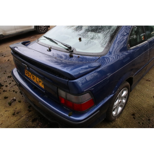 2 - Rover 218 Targa, has been jump started, unsure of longevity of running, key, no paperwork, no V5, ma... 