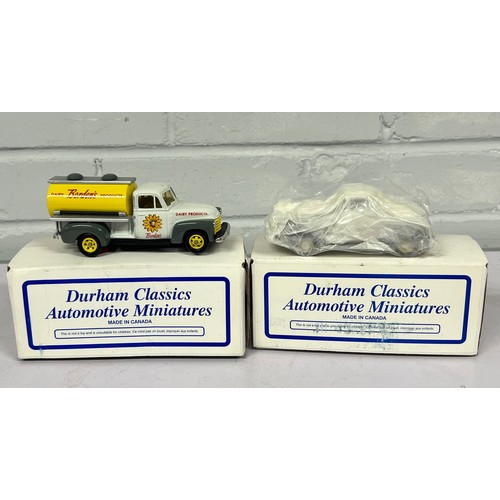 223 - Durham classics automotive miniature DC28a 53 Chev' 1/2 ton Bordens pick up truck, together with DC2... 