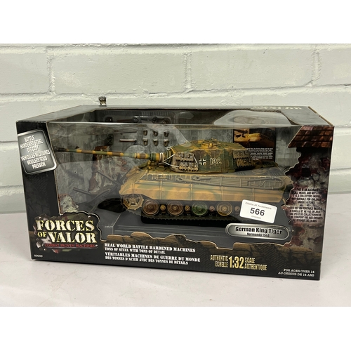 224 - Forces of Valour 1:32 scale German King Tiger tank boxed