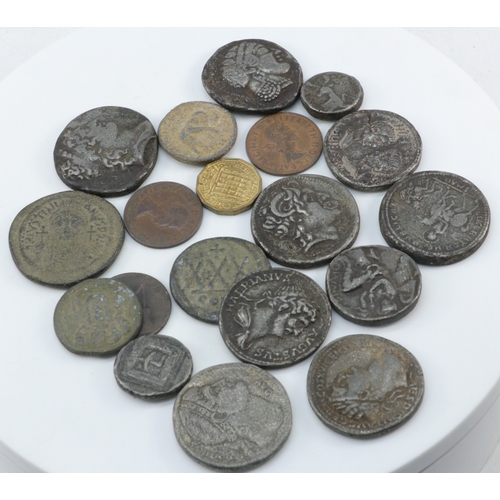 494 - Selection of antique style reproduction coins