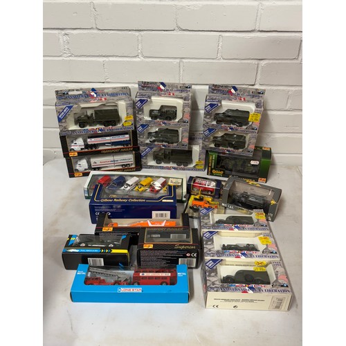 196 - A quantity of Solido 50th Anniversary military vehicles and other diecast