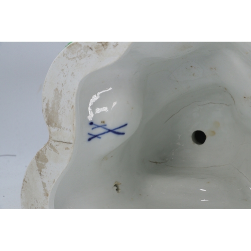 115 - Two large porcelain Meissen figure groups each with removable sections. Luna and Apollo. Both showin... 