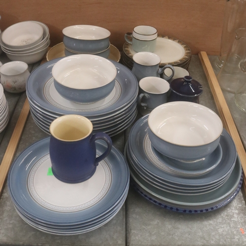 62 - Quantity of assorted Denby to include Castile Blue