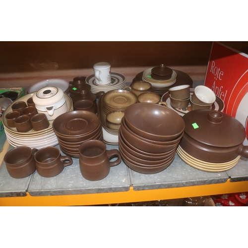 68 - Large quantity of assorted Denby to include two Denby Birds of a feather mug, Memories, falling leav... 