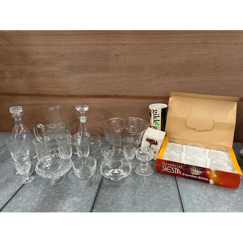 76 - Quantity of assorted glassware to include Dartington etc