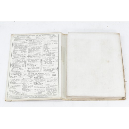 112 - Antique Map of London the District Railway 1898