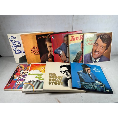 366 - A selection of boxed sets LPs to include The Sinatra Touch, The Buddy Holly Story, Bringing back the... 