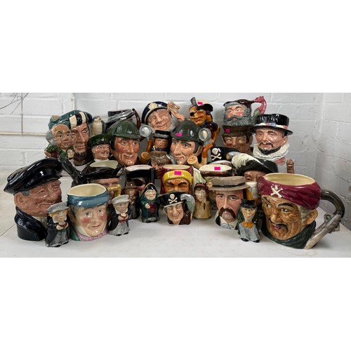 527 - A selection of assorted Character jugs to include Royal Doulton, Carltonware, Staffordshire etc