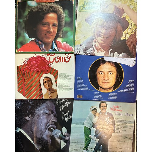 539 - A selection of assorted Vinyl records to include Elvis, Elton John, Neil Diamond, Glen Campbell, Joh... 