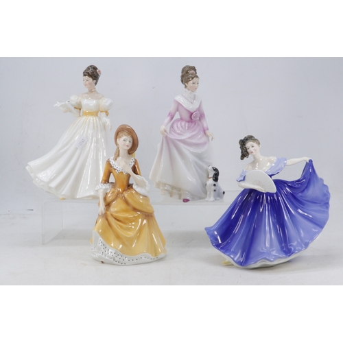 546 - Four Royal Doulton figurines to include Kathleen HN3609, Sandra HN2275, Elaine HN2791 and Good Compa... 