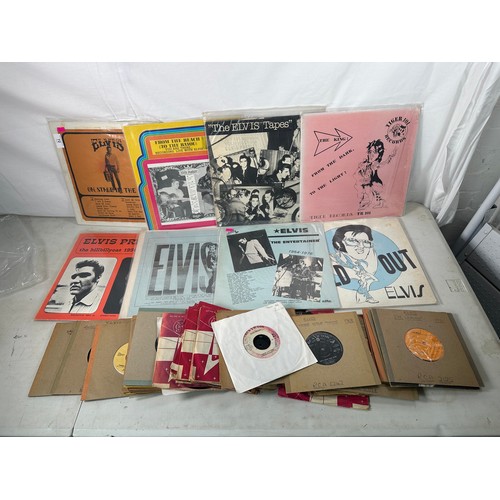 72 - Selection of Elvis records to include The Entertainer RLP-501, Elvis, The Hillbilly Cat 1954-1974 vo... 