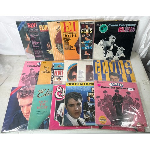 354 - Selection of Elvis records to include The Greatest Show on Earth DML 1-034, That's the way it is LMP... 