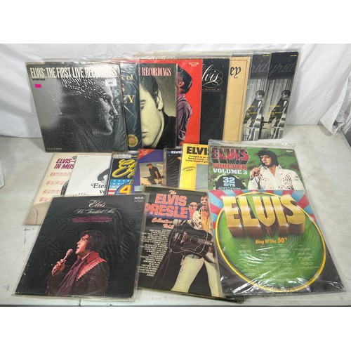 351 - Selection of Elvis records to include He walks beside me PL 12772, The Rockin Days LSP 10 204, The F... 