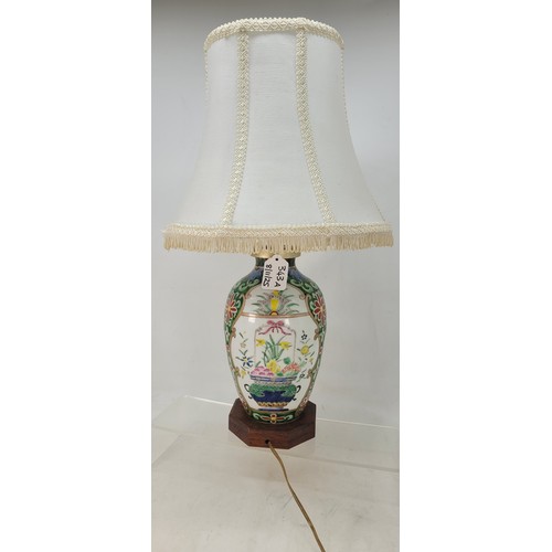 343A - Antique Chinese lamp base (converted) trade/spares/repairs