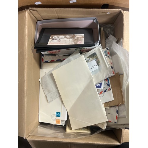 Stamp interest rummage box, assorted postal interest fdc etc.