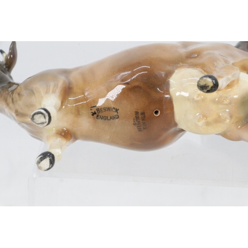 67 - Two Beswick Guernsey Cows, one stamped CH Dunsley Coy. Boy and the other Newton Tinkle